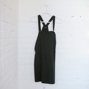 Black overall dress